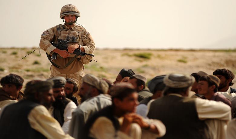 British soldier in Kandahar